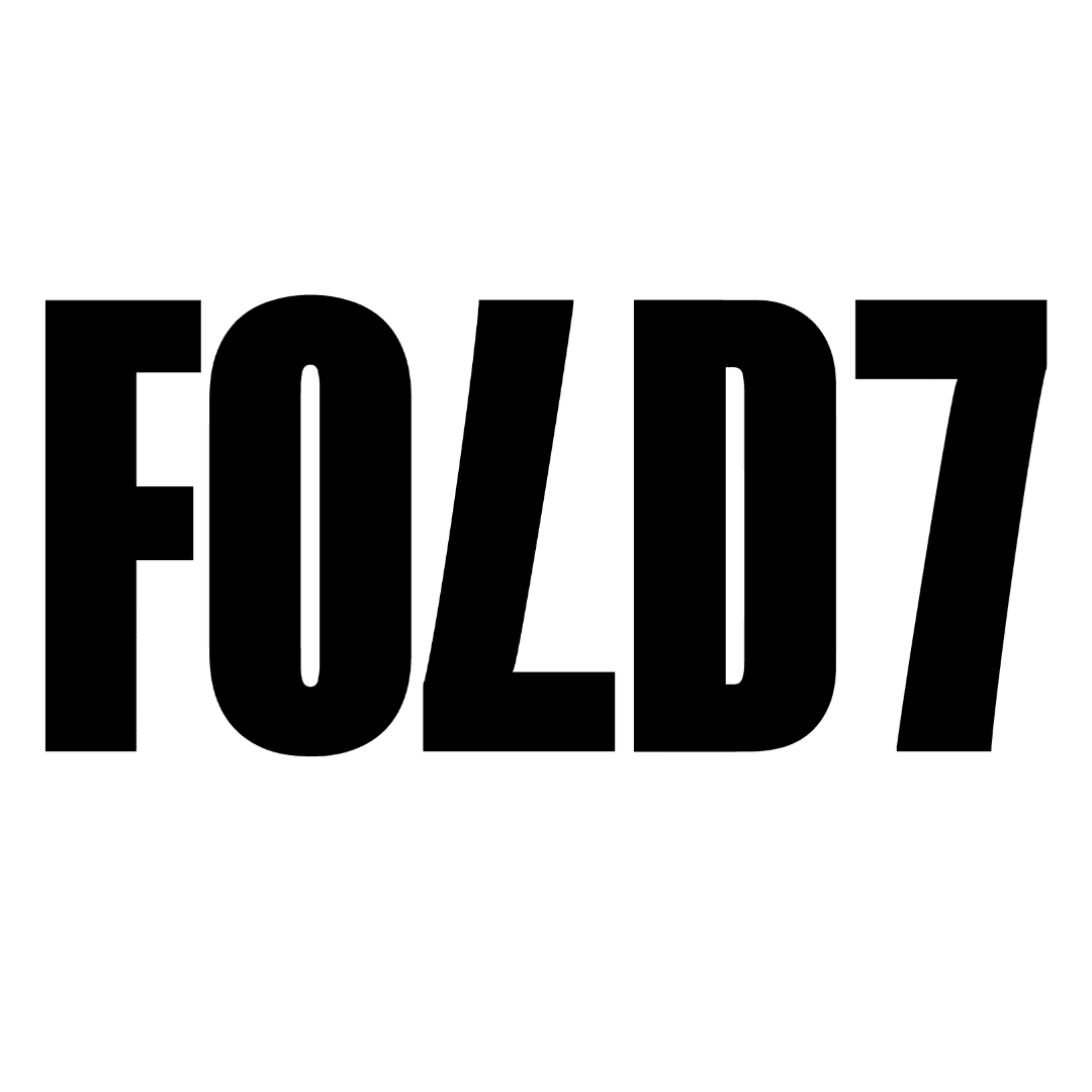 Bold black capital letters spelling FOLD7 in a condensed sans-serif font against white background.